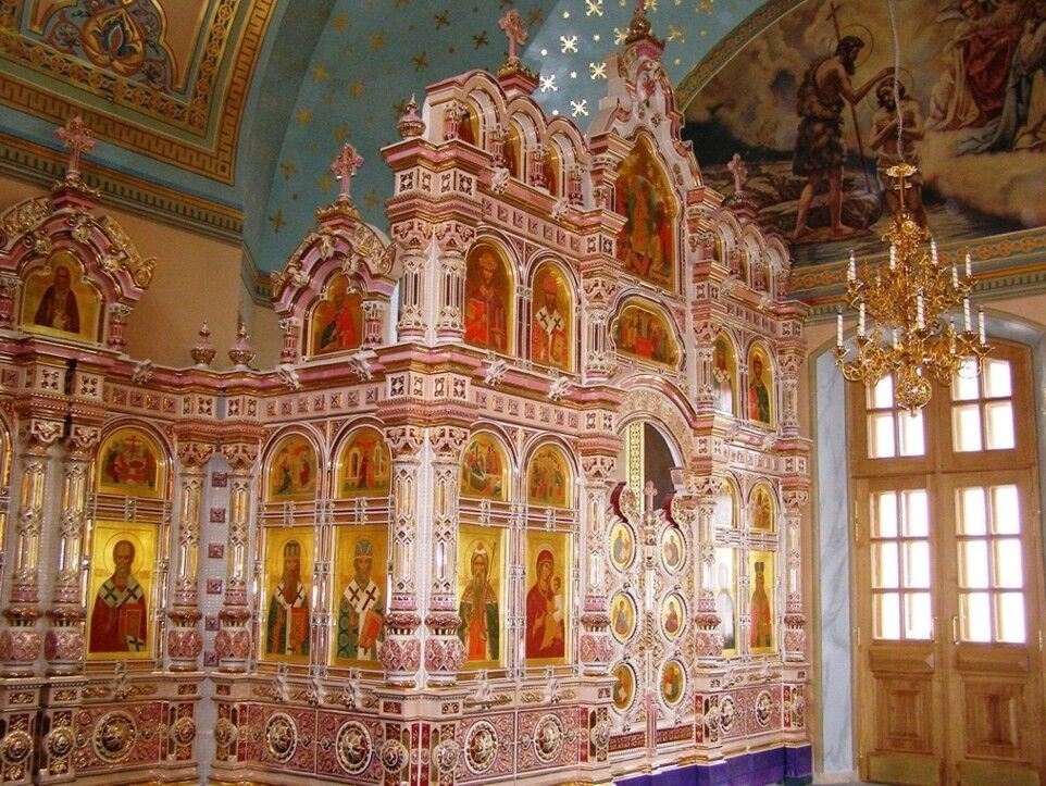 Фарфоровый иконостас, иконостас Изготовлено: Нижний Новгород ...