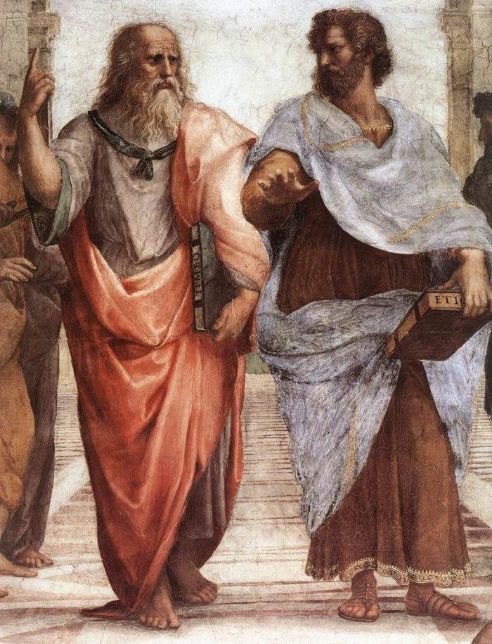 Рис. 2. Платон и Аристотель. Часть фрески 