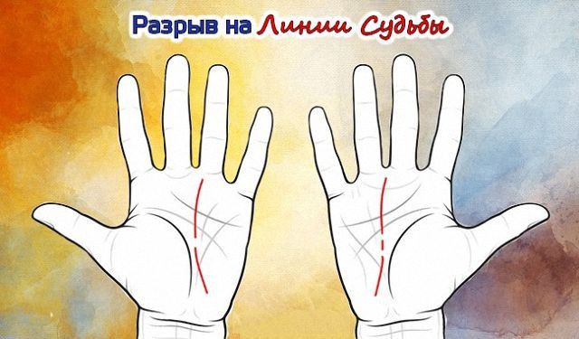 Значение линии судьбы на ладони