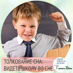 сонник школа