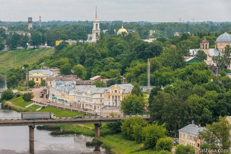 Панорама Тверской набережной, Торжок